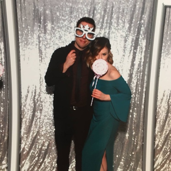 RALPH LAUREN Off-the-shoulder bell sleeve gown - Picture 3 of 8